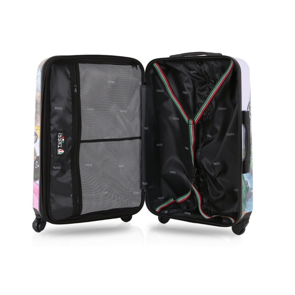 TUCCI Italy NEW YORK LOVE (20", 24", 28") Travel Luggage Suitcase Set