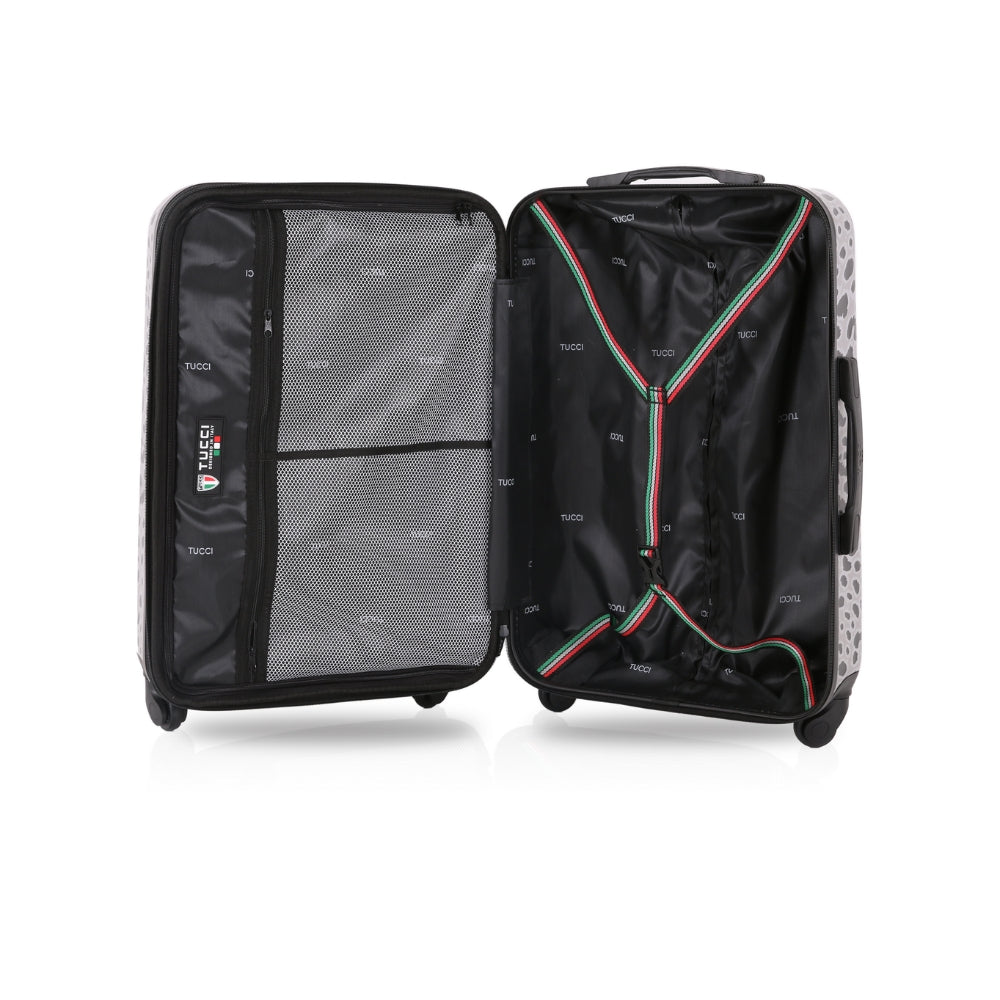 TUCCI Italy WINTER LEOPARD 3 PC (20", 24", 28") Luggage Suitcase Set