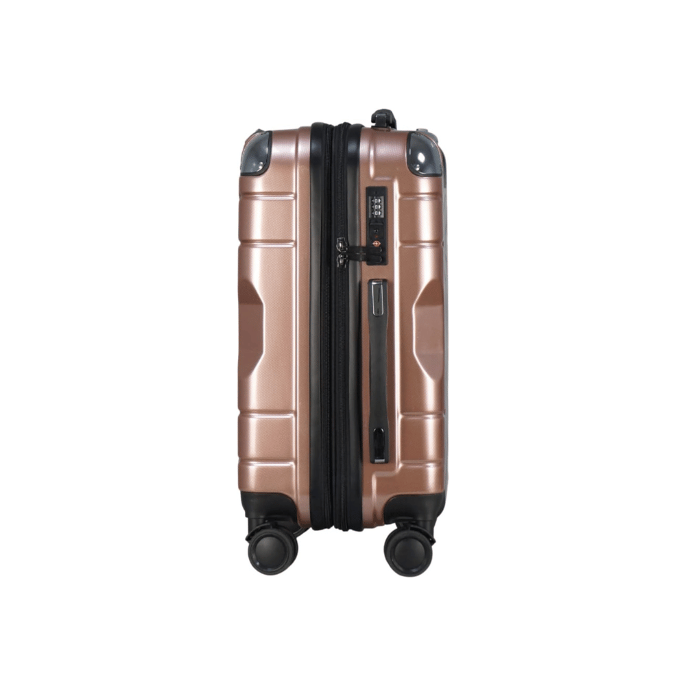 Travel Life Hardtop in PC Spinner Expendable Rose Gold