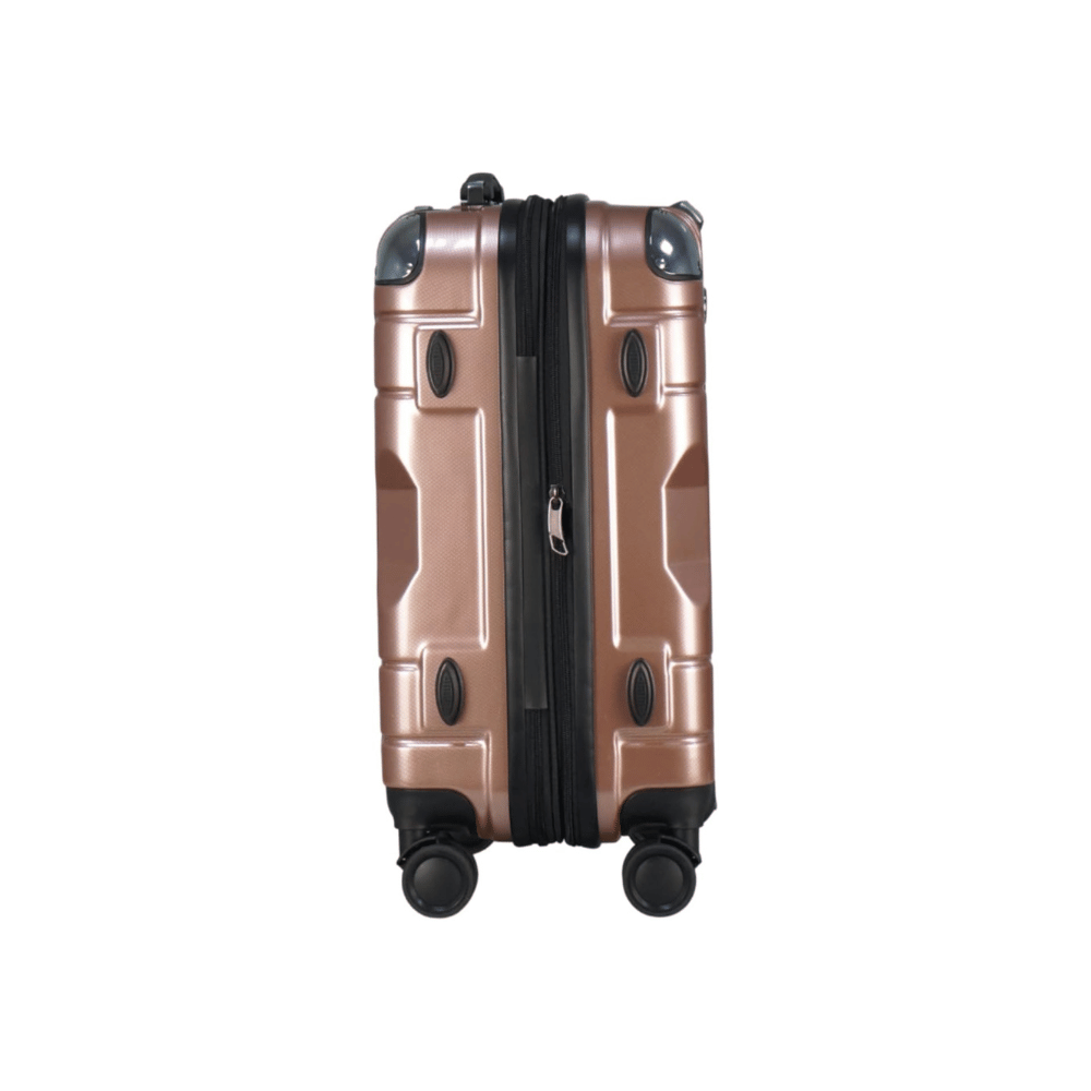 Travel Life Hardtop in PC Spinner Expendable Rose Gold