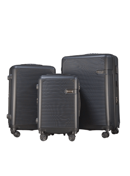 Travel Life 3Pcs Hardtop Set in ABS - Black image