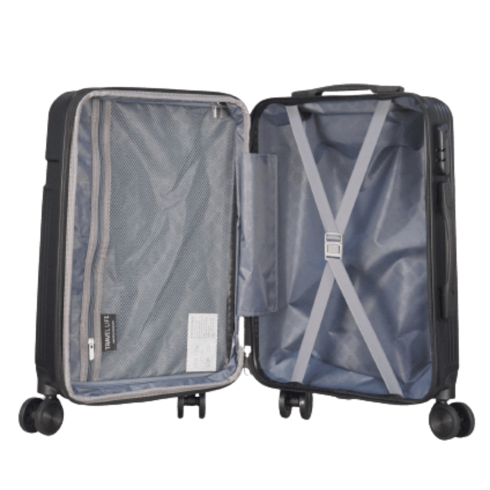 Travel Life ABS Spinner Expendable Black (Single)