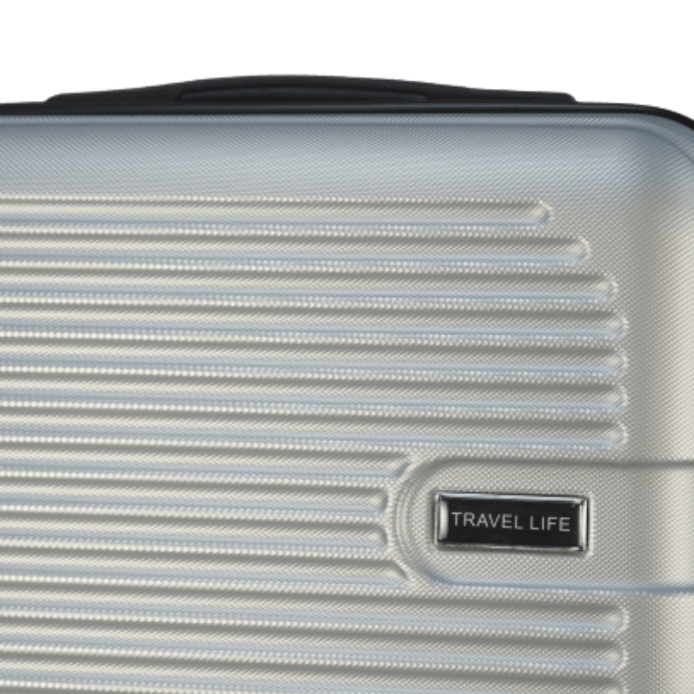 Travel Life ABS Spinner Expendable Silver (Single)