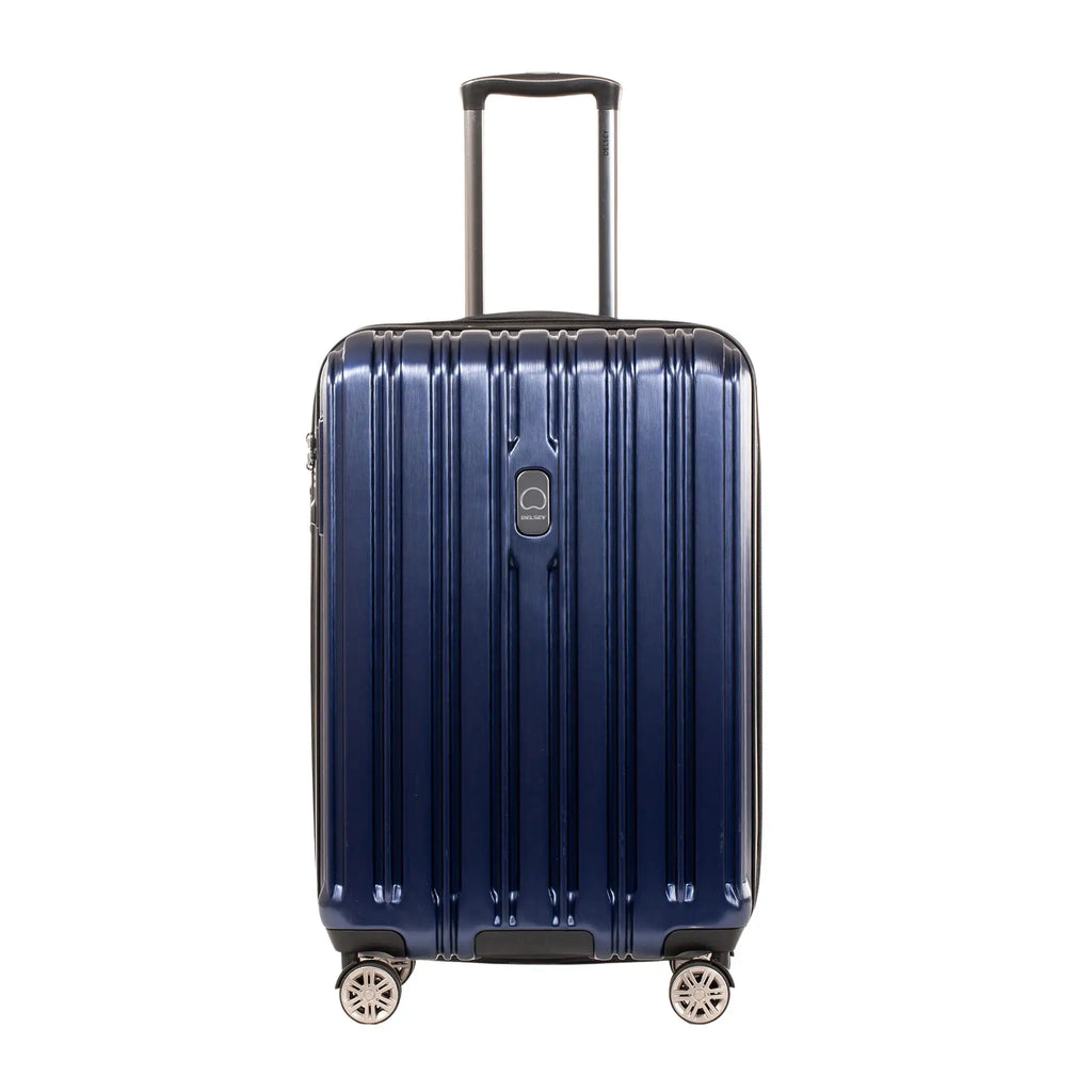 Delsey Chrometec Hardside Spinner Carry on Luggage Navy image 0