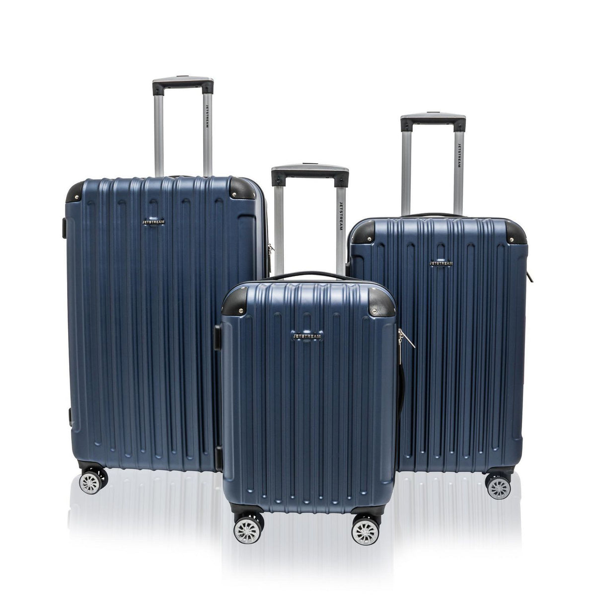 Jetstream 3 Piece Hardside Luggage Set - Blue image