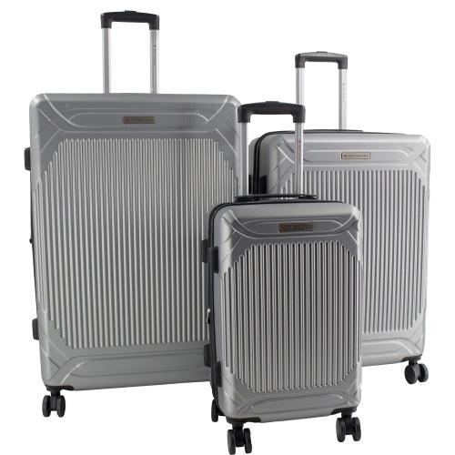 Air Canada Milan 3 Piece Hardside Expandable Luggage Set - Gray, 3 Piece Set image