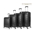 Tucci Italy Mutevole (20", 28", 30", 32") 4 Piece Set Spinner Travel Suitcase - Black, 4 Piece Set image