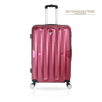 TUCCI Italy SPECIALI 4 Piece (20", 28", 30", 32") Detachable Spinner Wheel Suitcase Set - Burgundy, 20" image