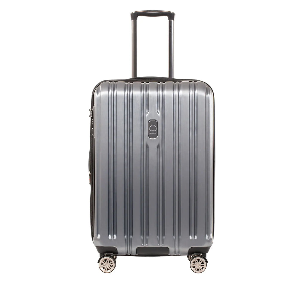 Delsey Chrometec Hardside Spinner Checked Luggage 24" Grey image 1