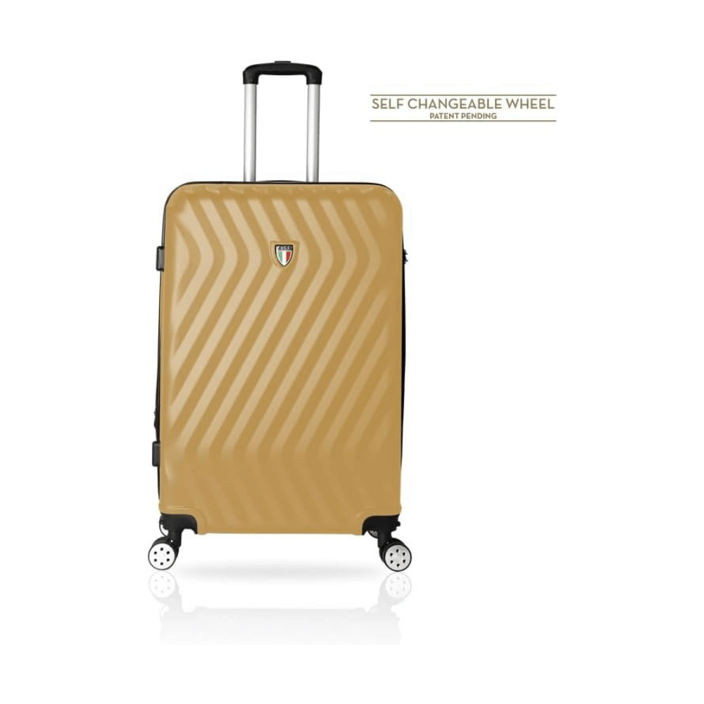 TUCCI Italy MUTEVOLE 3 Piece (20", 28", 30") Detachable Spinner Wheel Suitcase Set