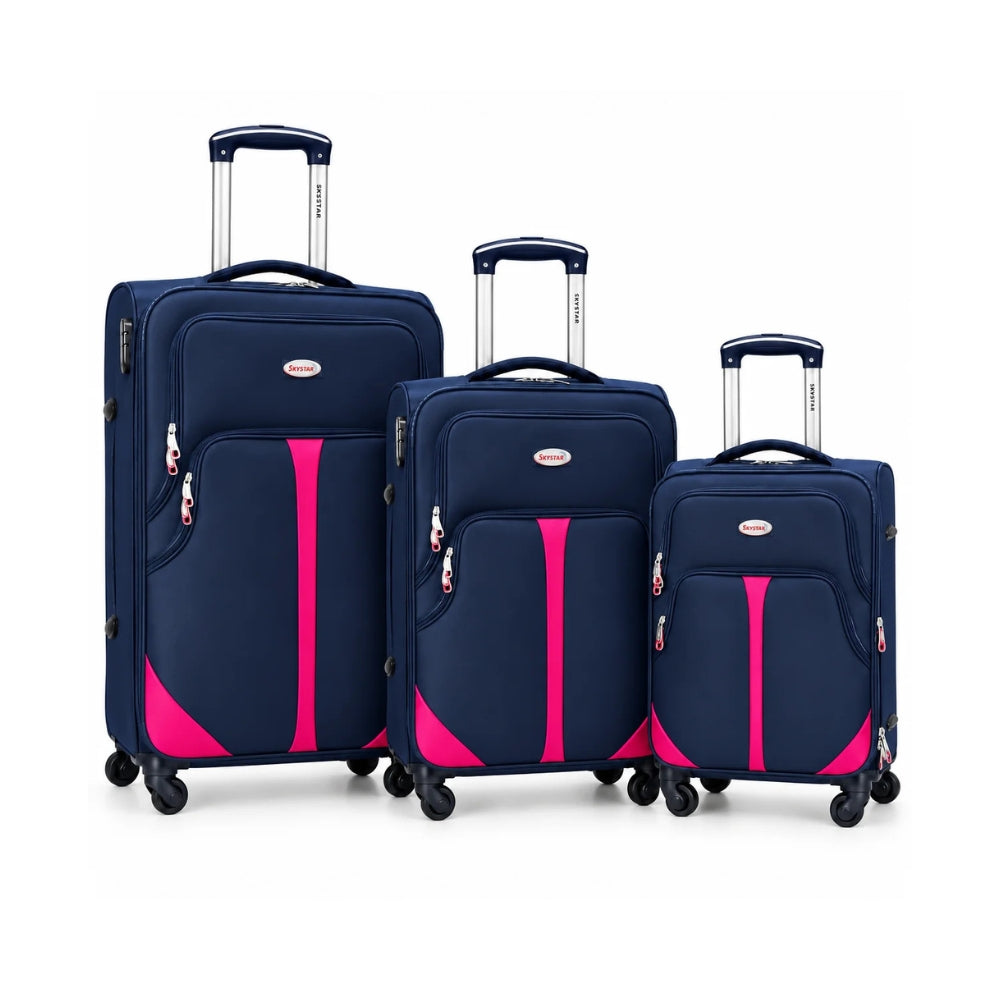 Sky Star Soft Side Fabric Luggage Set of 3