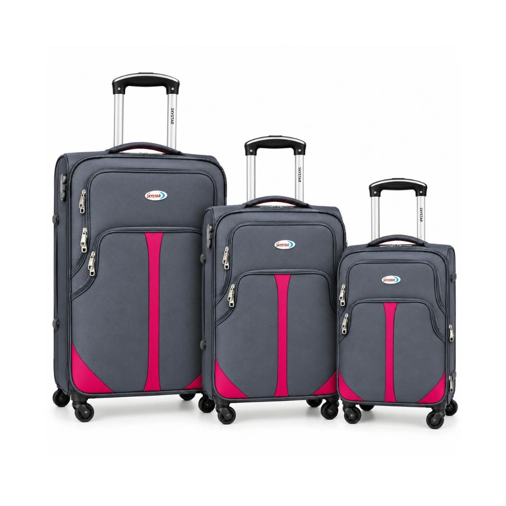 Sky Star Soft Side Fabric Luggage Set of 3