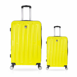 Tucci Italian 2pcs Hard side Luggage Set checked 28" + hand luggage 20"