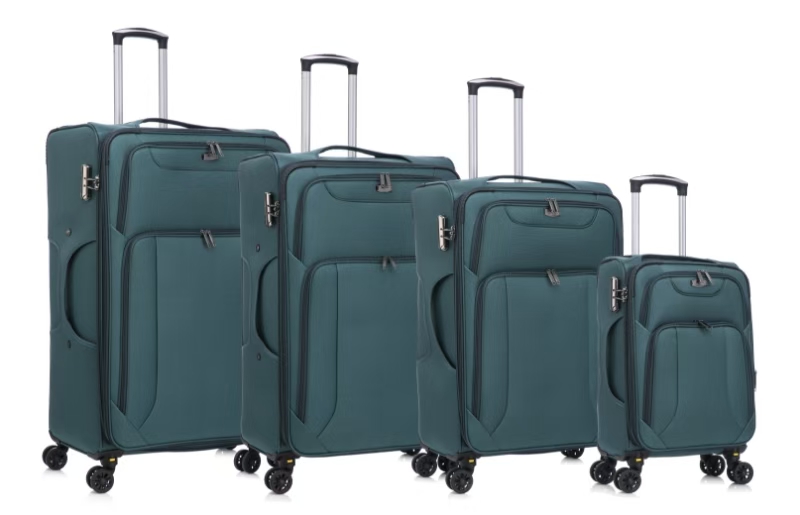 American Traveller 4 Piece Soft side Luggage Set Teal - Image 2