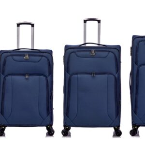 American Traveller 4 Piece Soft side Luggage Set Navy